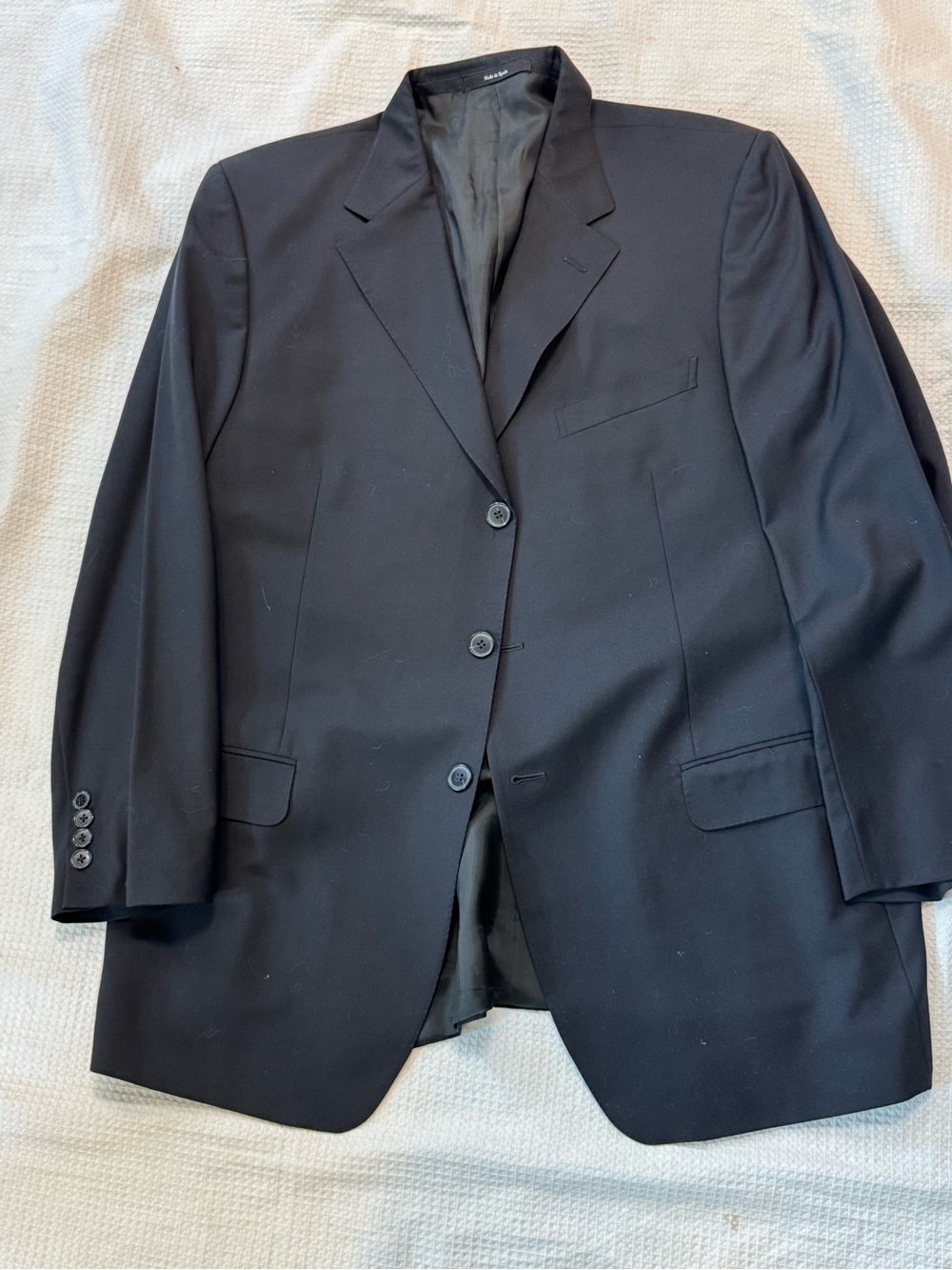 Z Zegna Ermenegildo Zegna Men's Black Three-Button Blazer